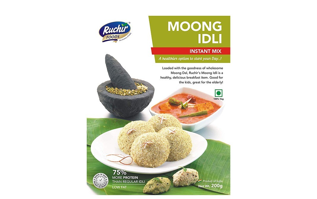 Ruchir Foods Moong Idli, Instant Mix   Box  200 grams